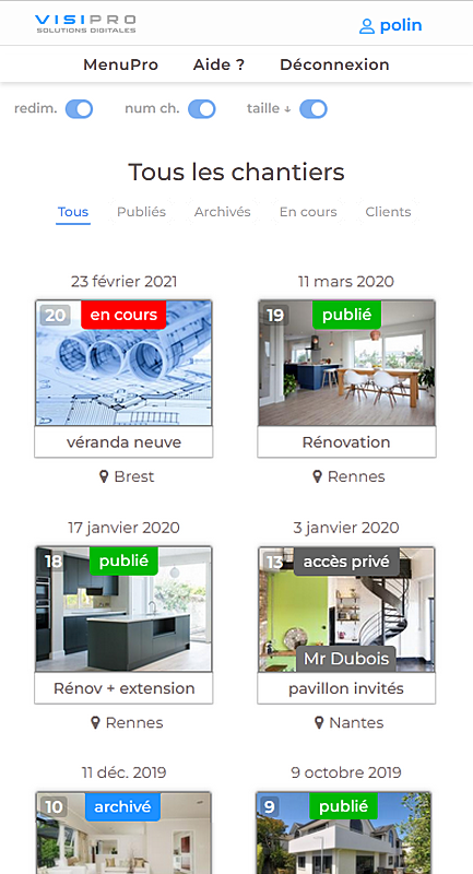 interface tous les chantiers